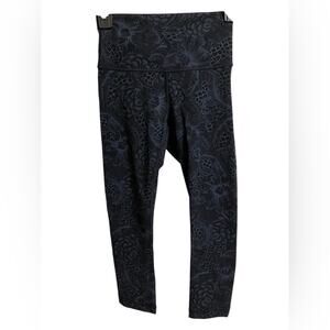 lululemon athletica Black Floral Leggings